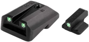 Truglo Tritium Handgun Sight High-Visible Front & Rear Night Sights with Daylight White Dots & Low-Light Tritium Glowing Green Dots, Compatible with 1911 Handguns