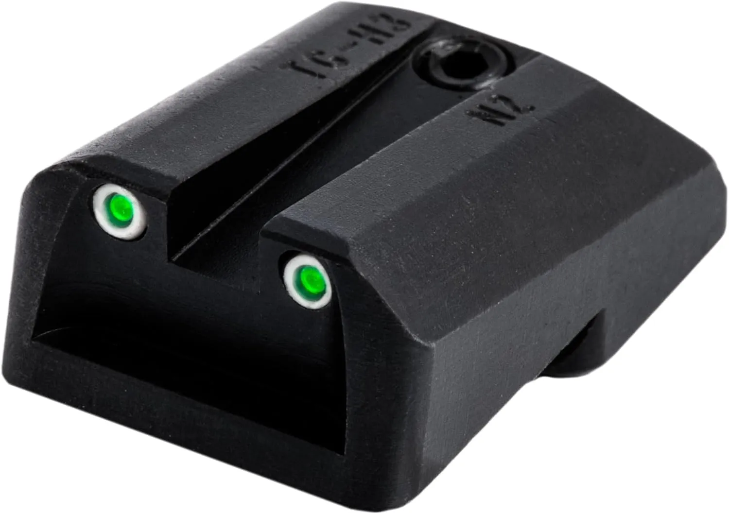 Truglo Tritium Handgun Sight High-Visible Front & Rear Night Sights with Daylight White Dots & Low-Light Tritium Glowing Green Dots, Compatible with 1911 Handguns