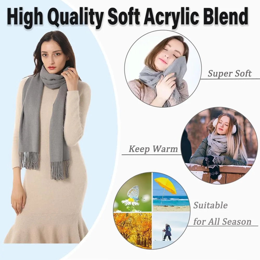 TwoYek Womens Scarf Pashmina Shawls and Wraps for Evening Dress Wedding Bridesmaid Gift