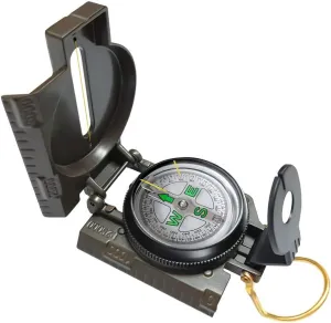 VANVENE Multifunctional Military Compass, Amy Green, Waterproof and Shakeproof, Compass for Outdoor, Camping, Hiking, Military Usage, Gifts
