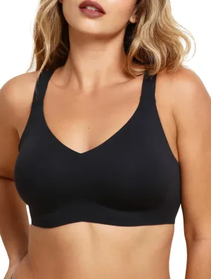 Wireless Seamless Support Bralette Ultra-Comfort Sleep T-Shirt Bra for Large Breasts