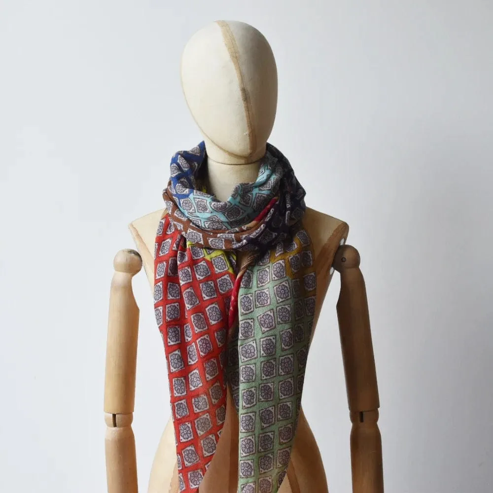 Woollen Scarf | Floral Multi | A207